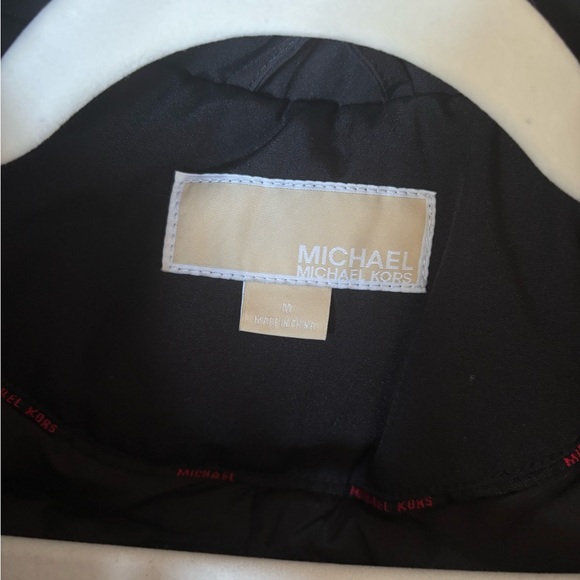 Michael Kors Black Puffer Coat with Fur Trim - Picture 4 of 4